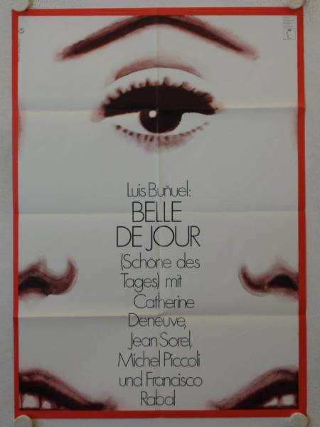 Belle de Jour - Schöne des Tages originales deutsches Filmplakat (R60s)
